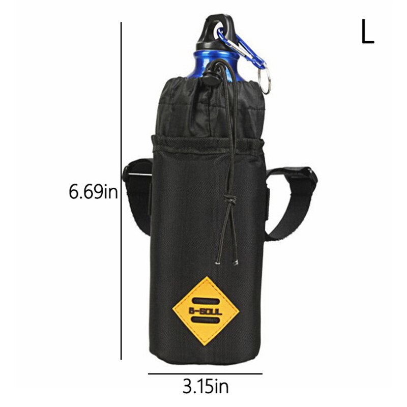 Fiets Stuur Water Fles Tas Lederen Pu Fietsen Waterkoker Zak Waterdichte Mtb Racefiets Stuur Opslag Pouch Fiets Accessoires: C-17x8cm