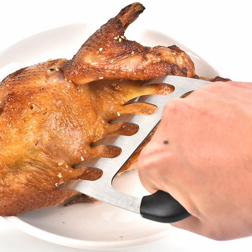 Metal Meat Claws Divider Stainless Steel Meat Forks Bear Claw Meats Separator BBQ Grill Tools Kitchen Gadget
