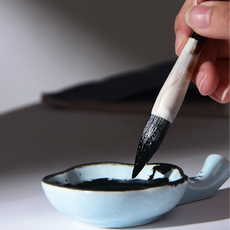 Chinese Calligraphy Pen White Clouds Multiple Hair Brush Pen 9pcs Weasel Hair Chinese Painting Calligraphy Brushes Tinta China