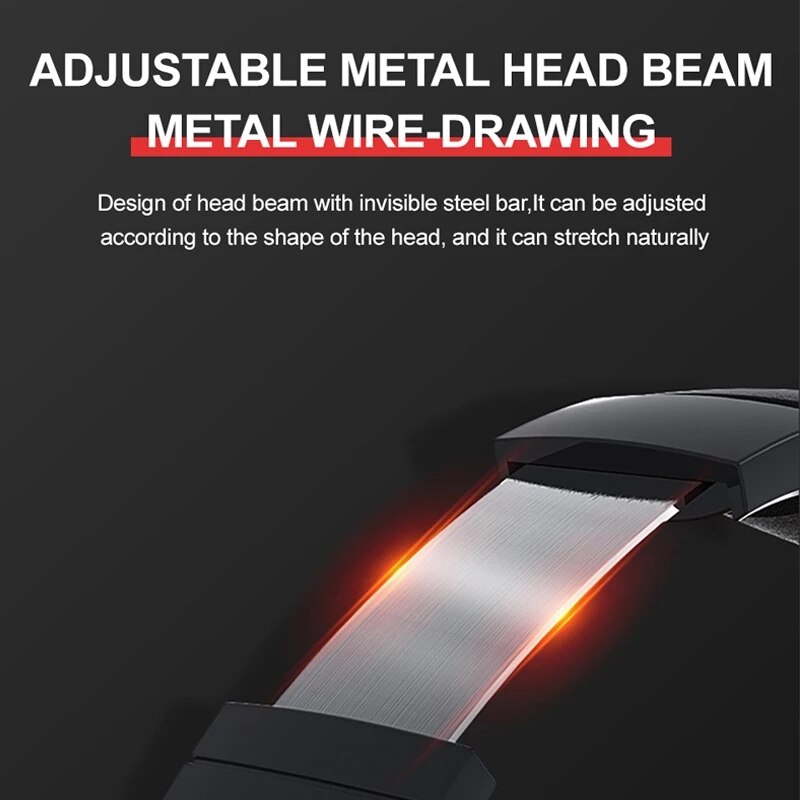 VJ901 Bluetooth 5.0 Wireless Headphones HIFI Headset Sport Gaming Foldable Over-Ear Stereo With Mic TF Card MP3 AUX Function