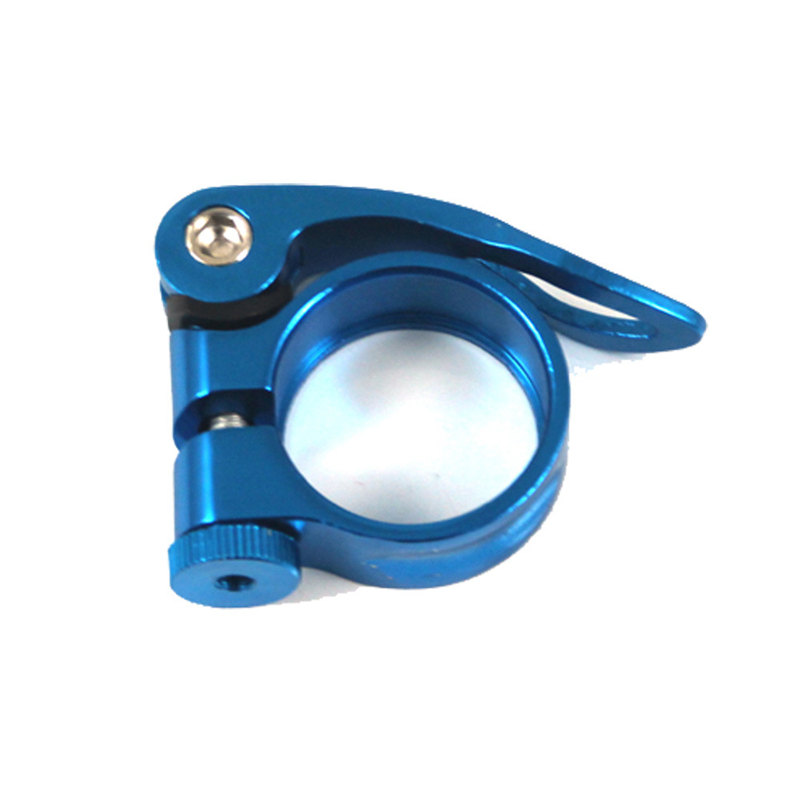 Aluminium Zadelpenklem Quick 31.8 Mm Mtb Fiets Fietsen Zadel Zadelpenklem Quick Release Onderdelen Voor Fietsen 6: Blue