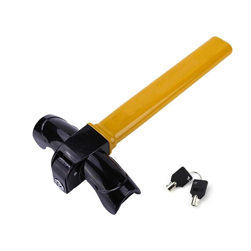 Universal Car Steering Wheel Lock Heavy Duty Anti-Theft Lock Security Wheel Enhance Car/Van Rotary Auto Steering Security P8Q8: Default Title