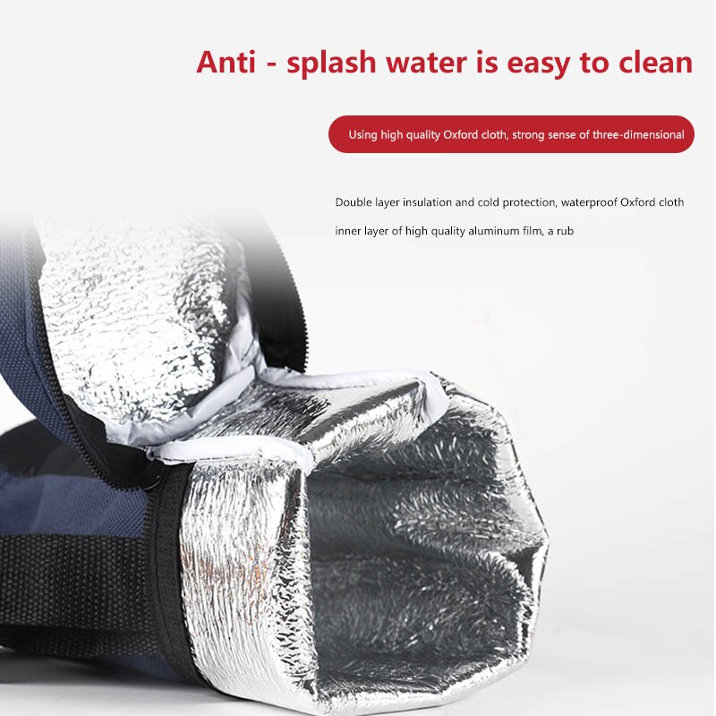 Water Bottle Cooler Tote Bag Insulated Holder Carrier Cover Pouch High Capacity Insulated Cooler Bag Traveling Camping Hiking