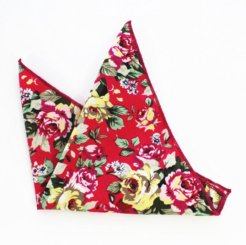 Rbocott heren bedrukte katoenen zakdoeken, bloemen- en paisley-pochetten, vintage zakdoeken, zakelijke handdoek, bruilofts- en feestaccessoire: 29