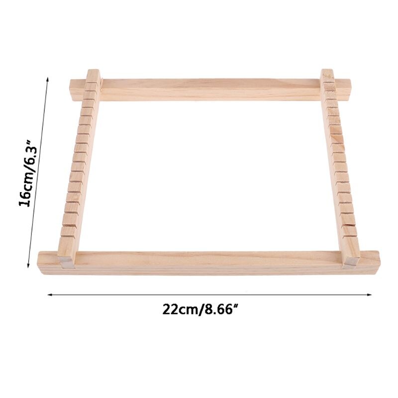 Wood Knitting Weaving Loom Tapestry Yarn Kit Handloom Machine DIY Handmade Tool for Beginners