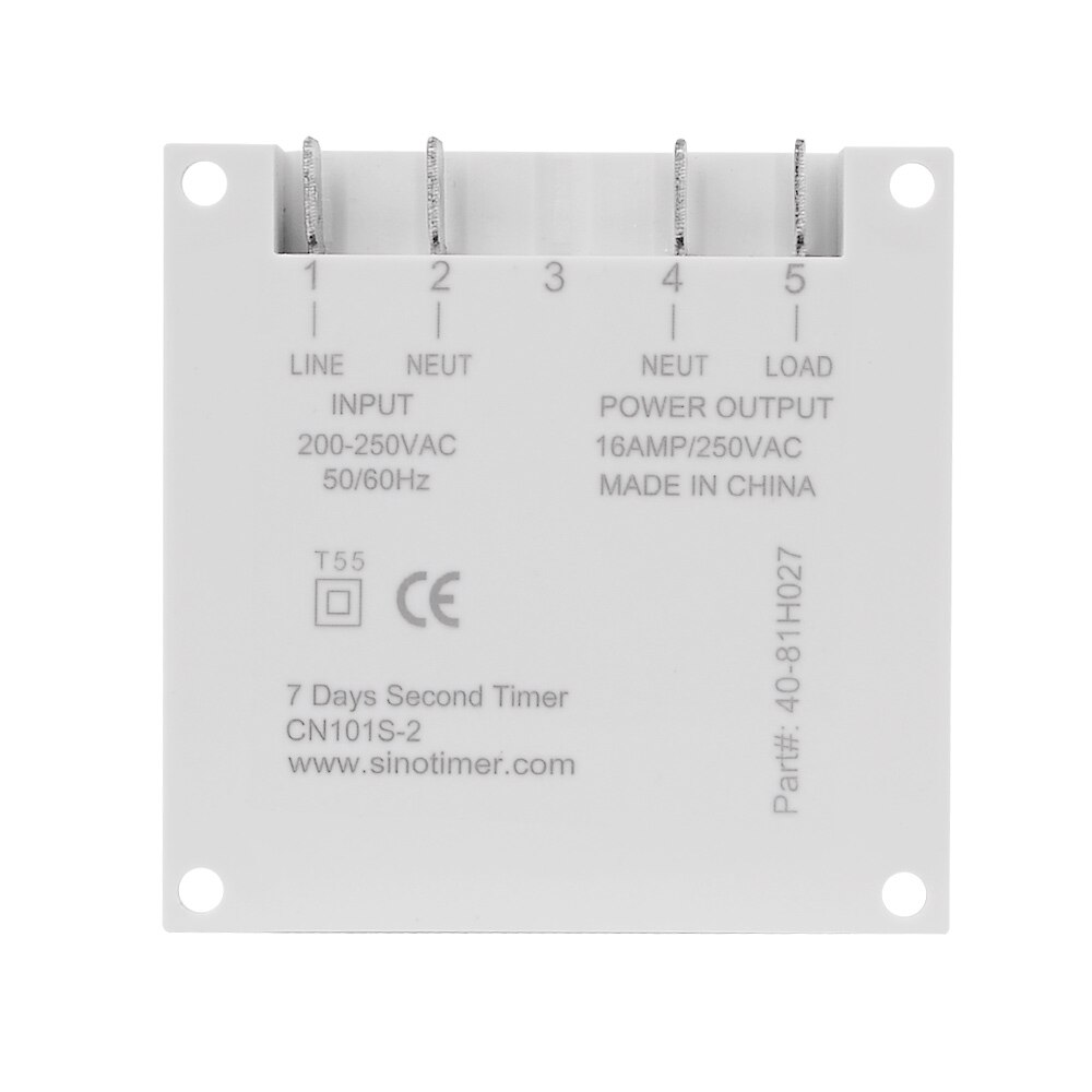 CN101S Programmeerbare Tijdschakelaar 220 V Elektrische Schakelaar Met Timer Digitale Chronometer Timer Voor Licht Timer Off Schakelaar