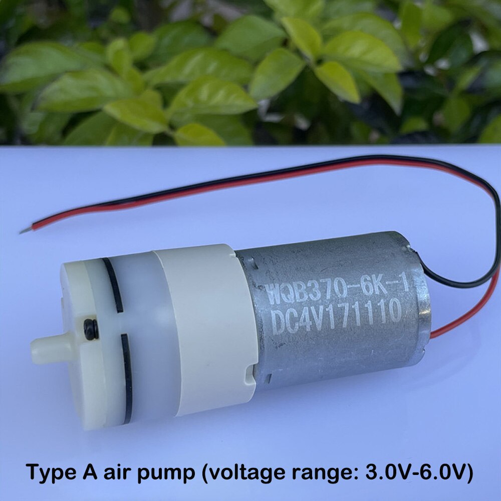 DC 3V-8V 6V 370 Micro Air Pump M27 Air Pump with Line for Electronic Sphygmomanometer Diy Fish Tank Small USB Oxygen Pump