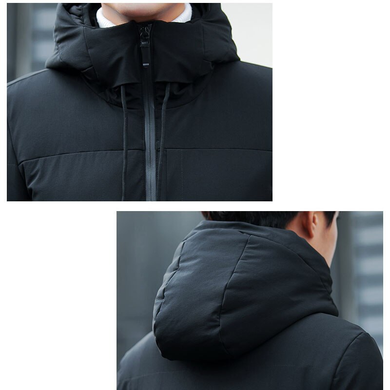 Winterjas heren warme gewatteerde capuchon overjas casual merk dons parka herenjas en mantel hoodies bovenkleding plus maten