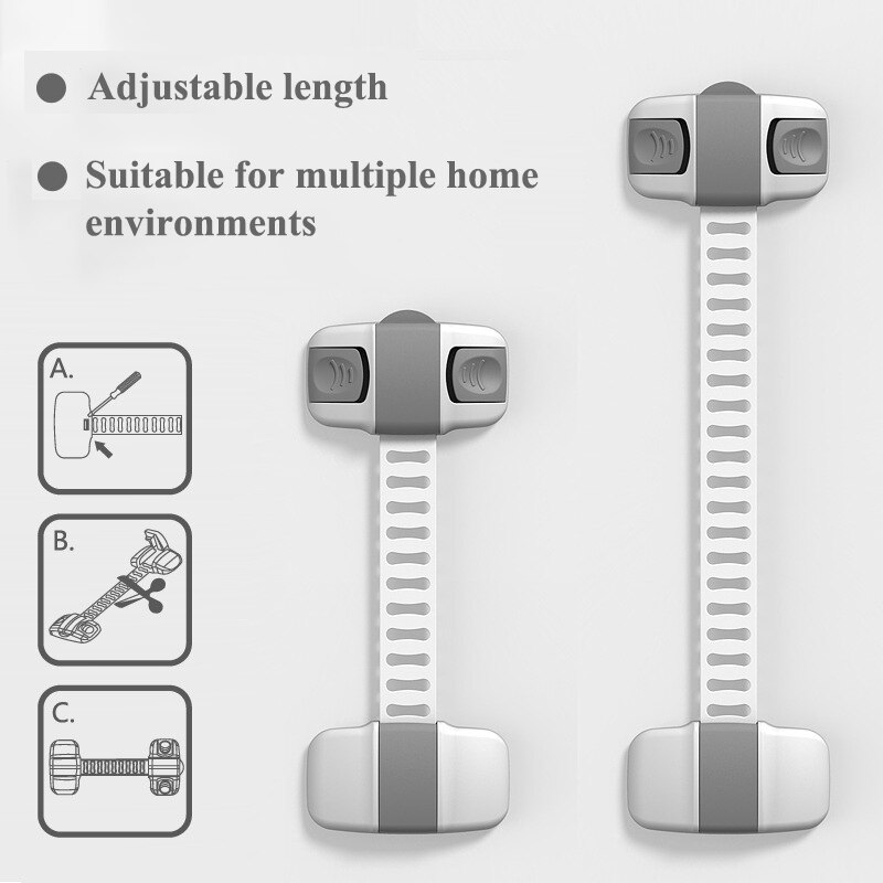 Kind Bescherming Kast Lock Baby Veiligheid Koelkast Lade Deurslot Van Kinderen Verstelbare Kids Veiligheid Voor Kind Lock