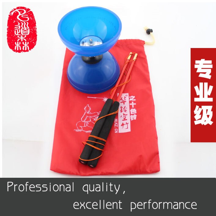 120mm*140mm 246g YOYO 3 Bearing Diabolo Set Metal Head Sticks Grade Chinese Kong Zhu