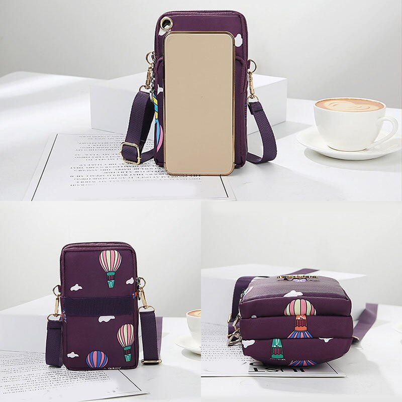 Mini bolso cruzado para teléfono móvil, bandolera para teléfono móvil, cinturón, bolso billetera bolsa de hombro, novedad de