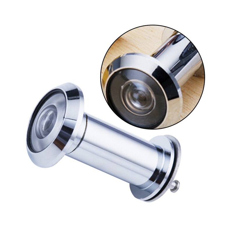 Veiligheid Deur Eye Spy Hole Kijkgaatje Viewer Hoek Verstelbare Glazen Lens Beveiliging Privacy Cover Deur Hardware