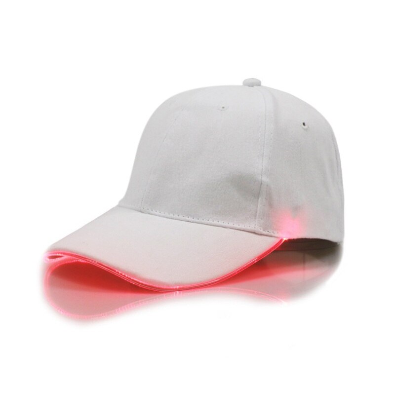 Al aire libre gorra de tenis deportes gorra con luz LED gorra de béisbol de las mujeres de los hombres de algodón de sombrero: W1