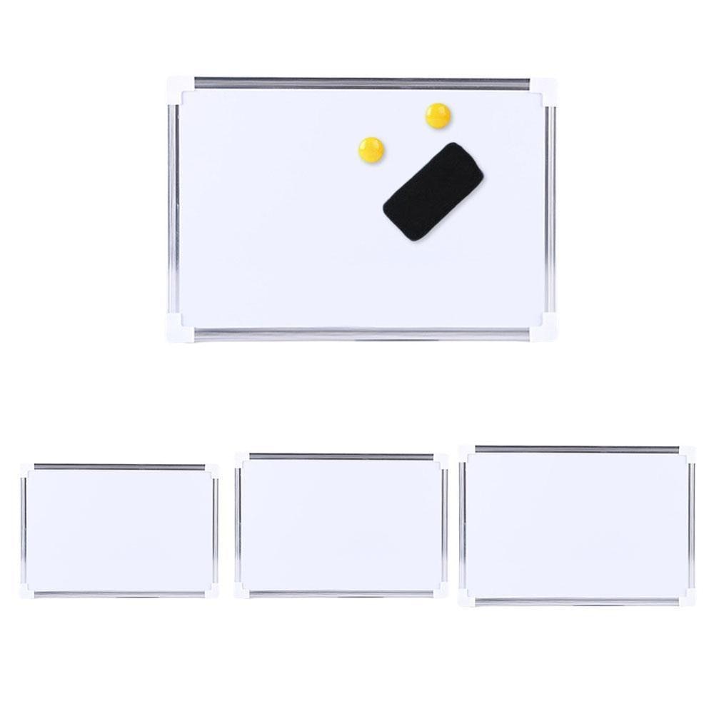 Double Side Magnetic Whiteboard Office School Dry Erase Board Pen Writing Magnets Buttons V1E0