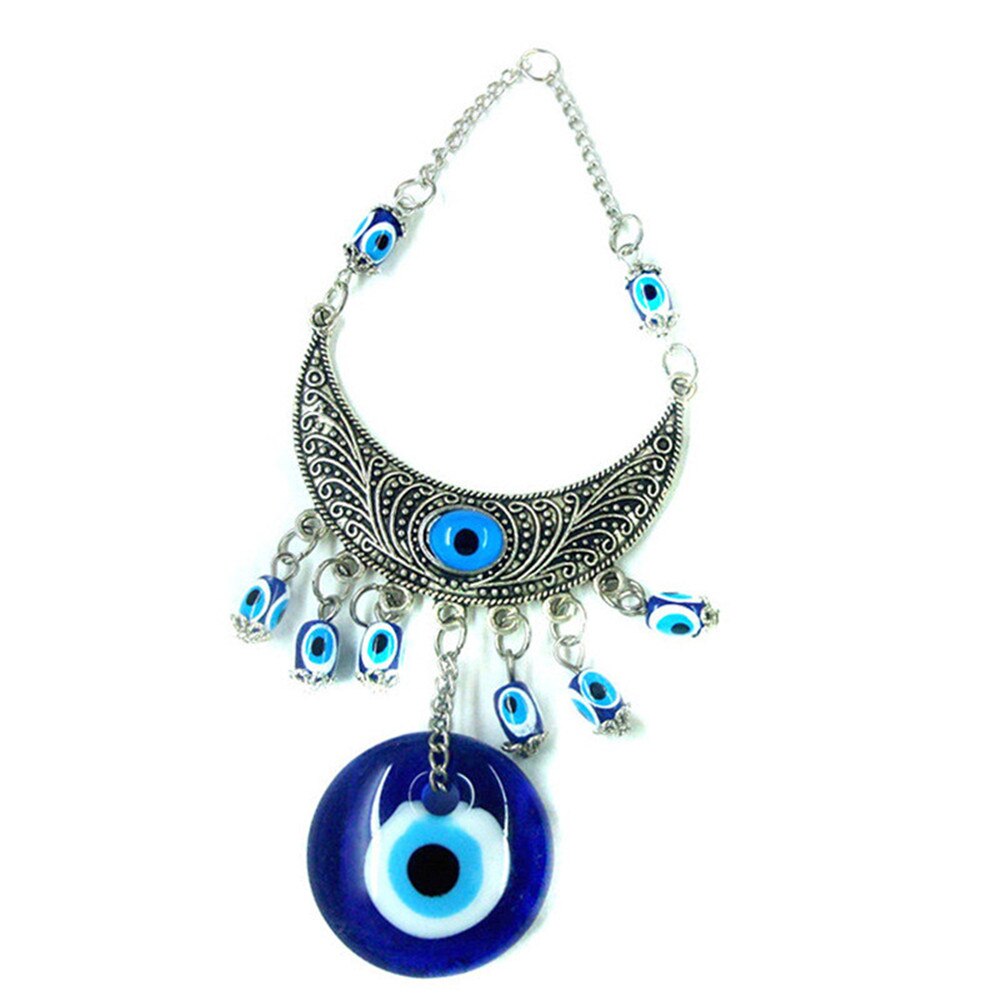 Style turc bleu oeil pendentif mauvais oeil tenture murale turquie ornement alliage bijoux garder des accessoires sûrs