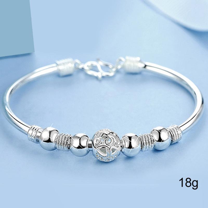 Sorte Pulseira Mulheres Pulseiras Cor Prata Rhinestone Bracelet Cuff Jóias Na Moda Simples Romântico Hydrangea Decoração Mão: 02