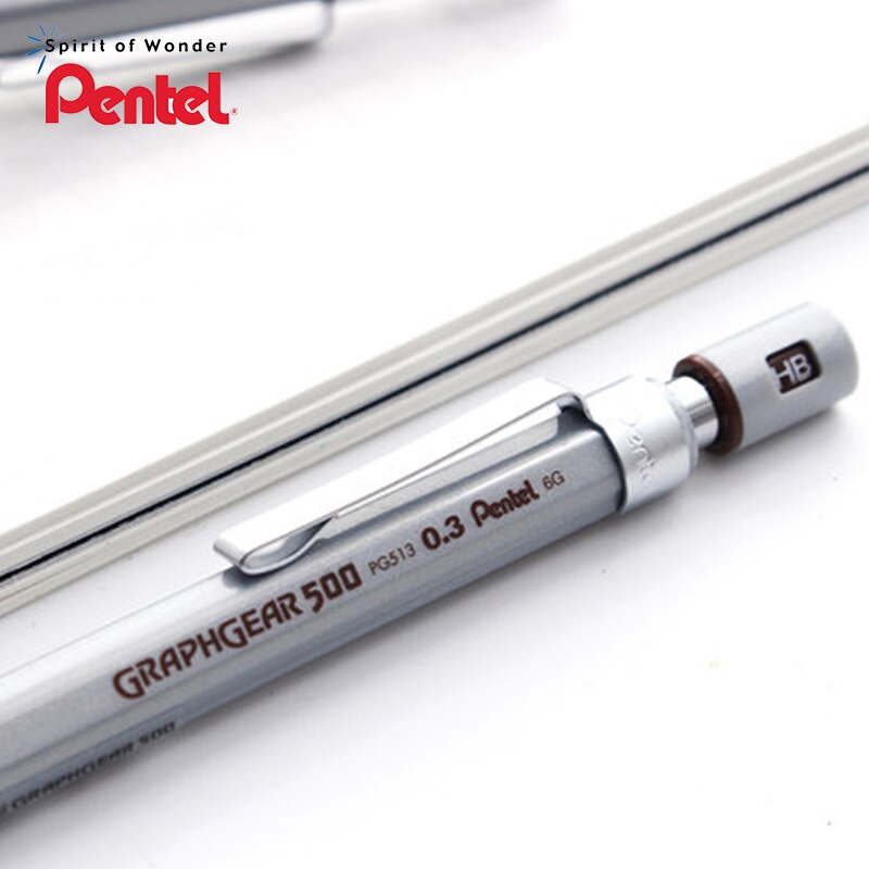 Pentel PG515 PG513 PG517 PG519 Metallic Scrub Drawing Mechanical Pencil 0.3//0.5/0.7/0.9mm Office &amp; School Supplies