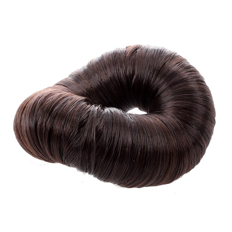Brown Hairdressing Hair Donut Ring Bun Shaper Styler