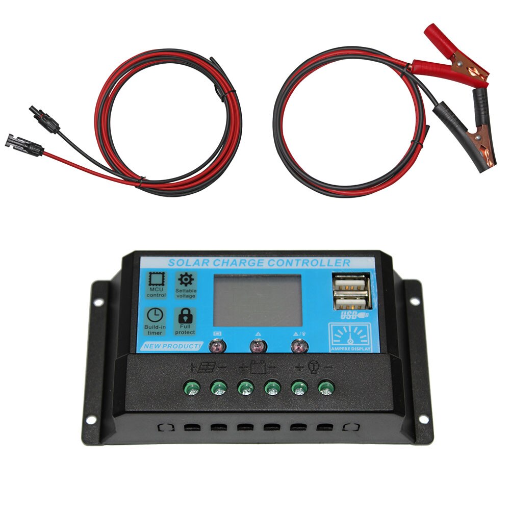 flexible solar panel 12v 24v solar power system 10A 20A 30A solar regulator PWM solar charge controller