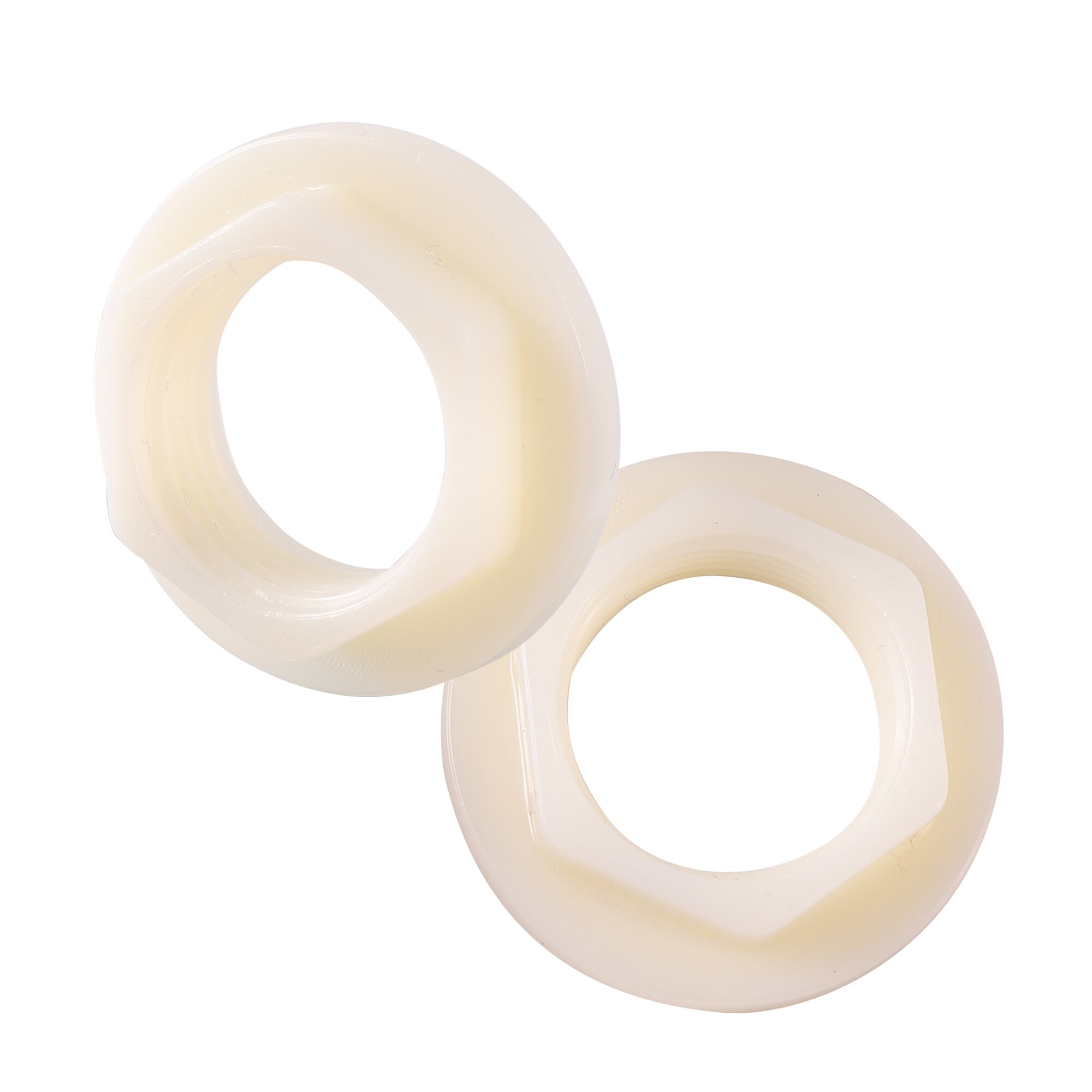 Plastic Water Tank Fittings Garden Irrigation Connector 1/2" Female Thread Locked Screw Nut Bathroom Aquarium Faucet Joint 5Pcs