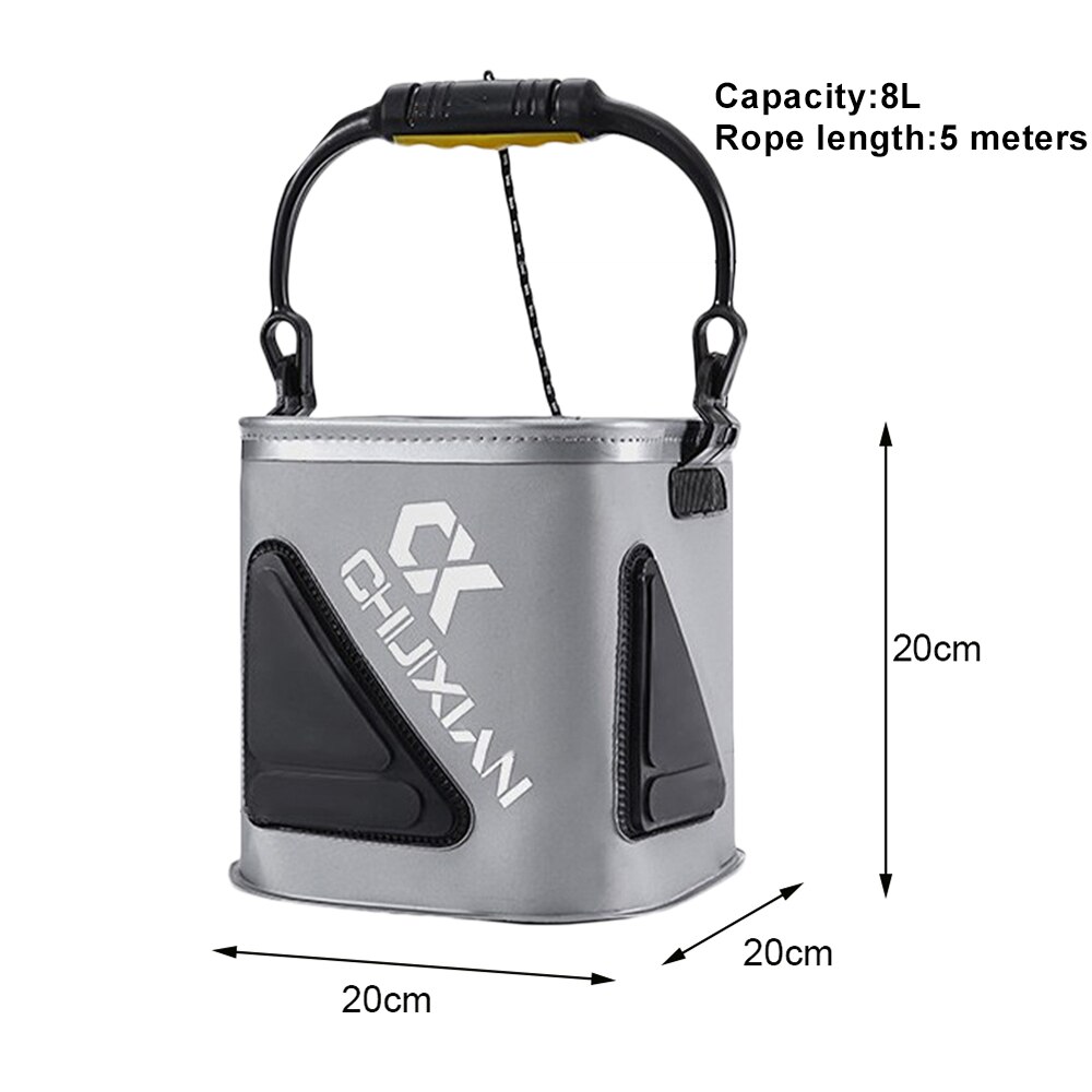 Opvouwbare Emmer Draagbare Opvouwbare Vissen Emmer Auto Camping Outdoor Opvouwbare Doos Zakken Opvouwbare Eva Emmer Met Rits/Pouch: E