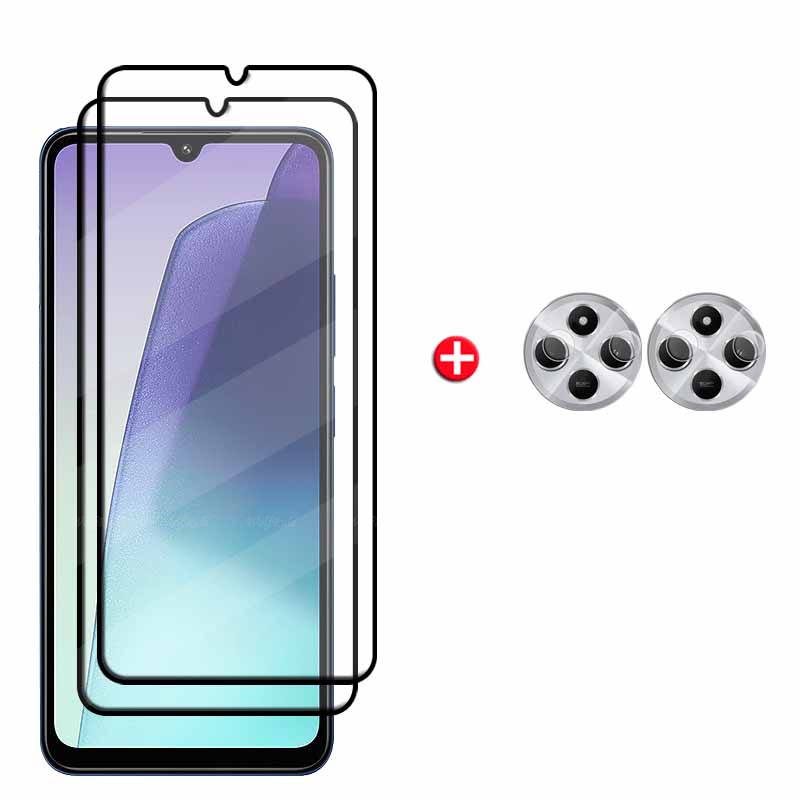 6 en 1 para Redmi 14C vidrio Xiaomi Redmi 14C vidrio templado 9H HD cubierta protectora completa pegamento Protector de pantalla Redmi 14C Len Glass
