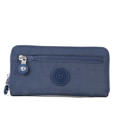 Lange geldbörse dame zipper standard brieftasche 19*11*2,5 cm: Blau