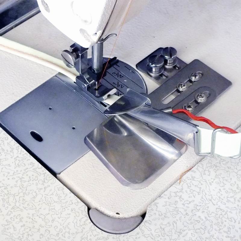 Pied-de-biche pour Machine à coudre industrielle, pour soudage et ourlage, ourlet avec pied-de-biche, pieds de Machine, bandes de tissu fines