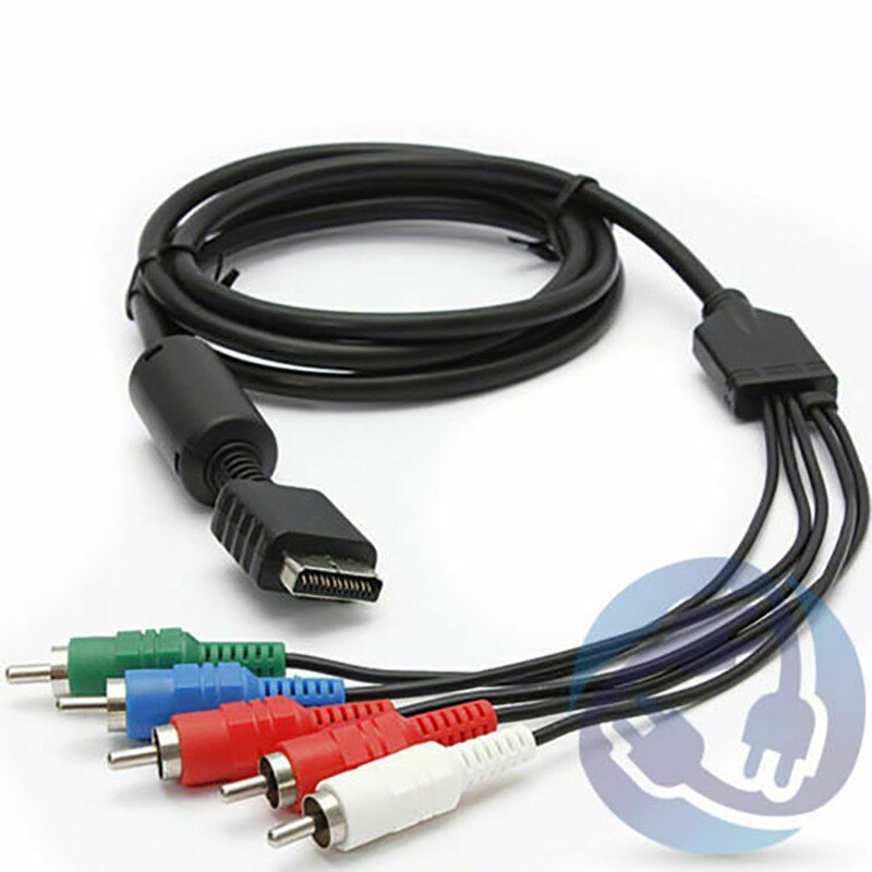 HD componente A/V AV Cable de Audio y Video Cable para Sony Playstation 3 PS2 PS3 Slim: Transparente