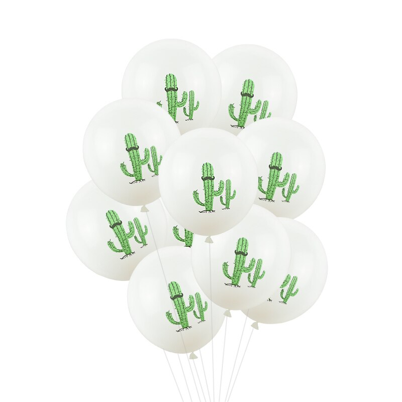Kaktus tema latex ballon kaktus trykte balloner sommerfest børn favoriserer fødselsdag dekoration bryllup hængende dekor forsyninger 8: B01-10 stk