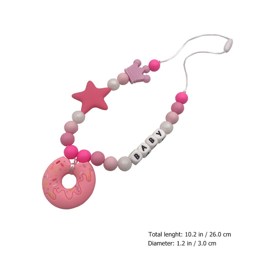1 Pc di Sicurezza Dentizione Giocattolo Molare Collana Massaggiagengive Catena di Formazione Del bambino Masticare Catena per infantile Del bambino Bocca Denti