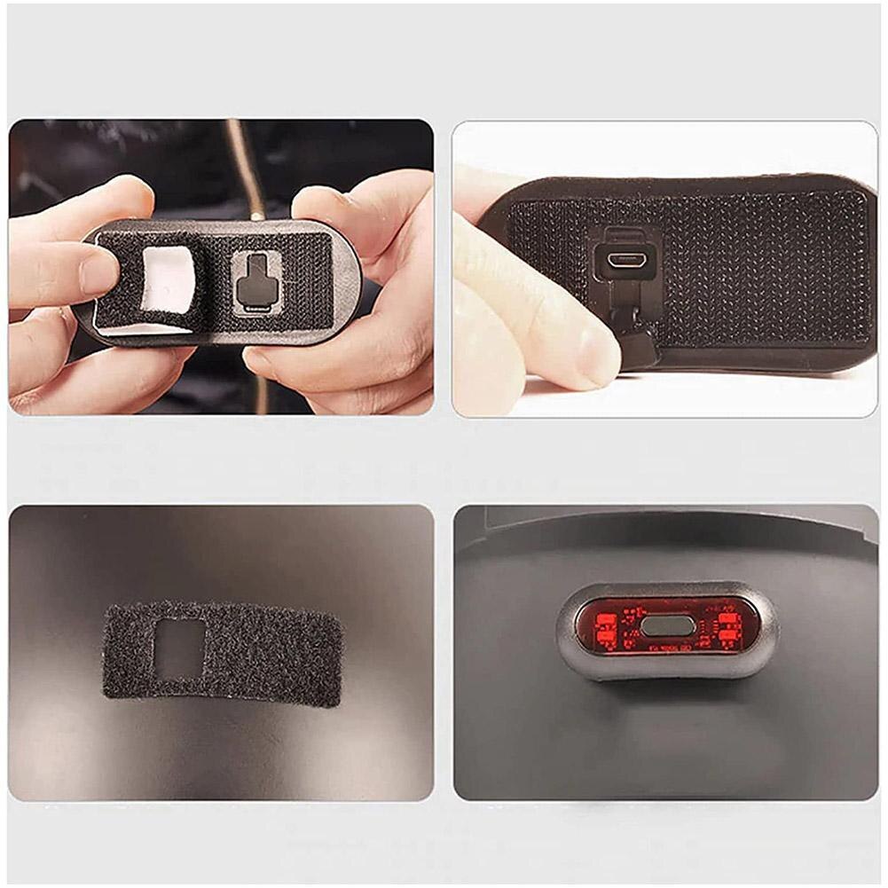 Luz trasera para casco de motocicleta, luz de advertencia intermitente, resistente al agua, todoterreno, ATV, modificado