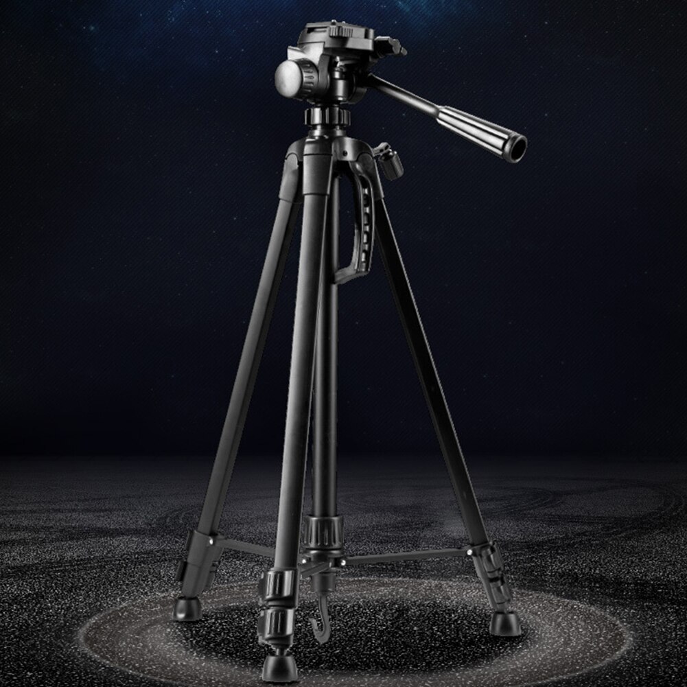 WT3520 Adjustable Lightweight Handle Retractable Aluminum Alloy Outdoor Rotatable Tripod Stand Anti Slip Foldable Camera Video