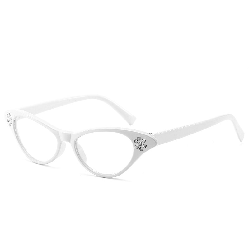 Nueva montura de gafas de ojos de gato bonitas y bonitas para mujer, gafas de para mujer, accesorios para gafas, gafas miopía con prescripción para Miopía: 13-BJ5201EYE-C7