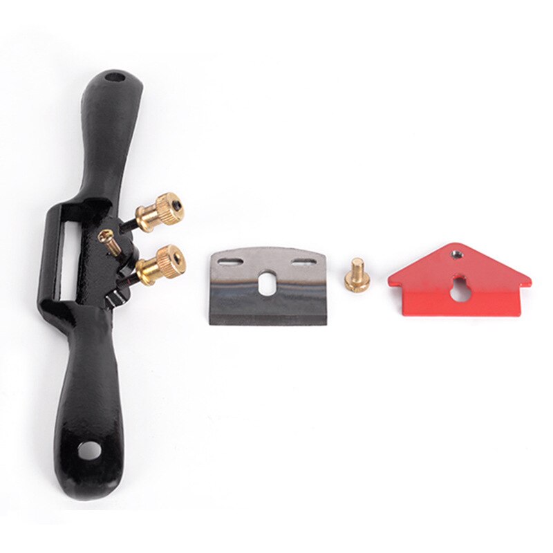 9 "Verstelbare Vliegtuig Spokeshave Houtbewerking Hand Schaafmachine Trimmen Handgereedschap Hout Hand Cutting Edge Beitel Tool Met Schroef/blade