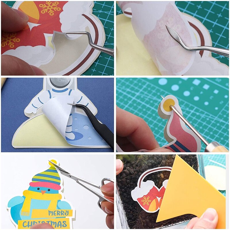 24 PCS Precision Craft Weeding Tools Kit For Weeding Vinyl, Cameos, DIY Art Work Cutting, Hobby, Scrapbook