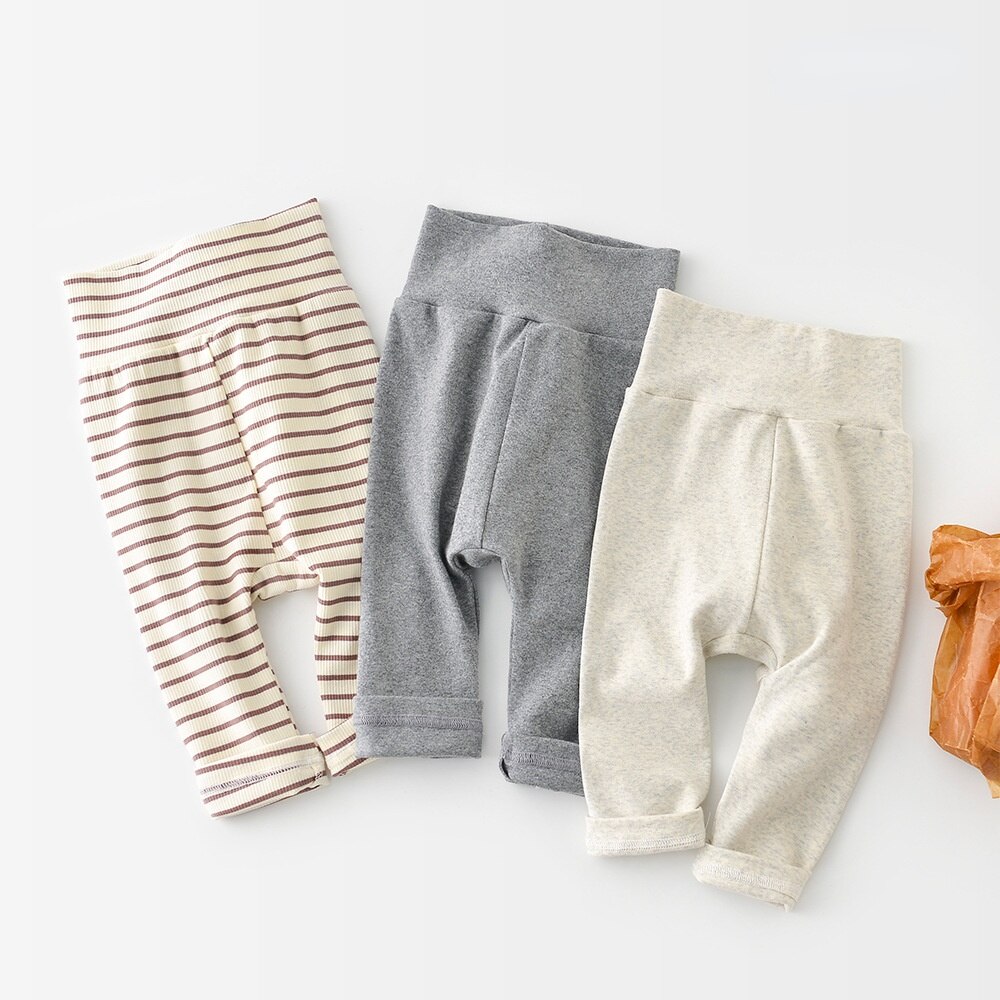 1178A Baby Broek Hoge Taille Leggings Lente 2022 Koreaanse Ins Wind Hoge Taille Cartoon Gedrukt Baby Boy Broek