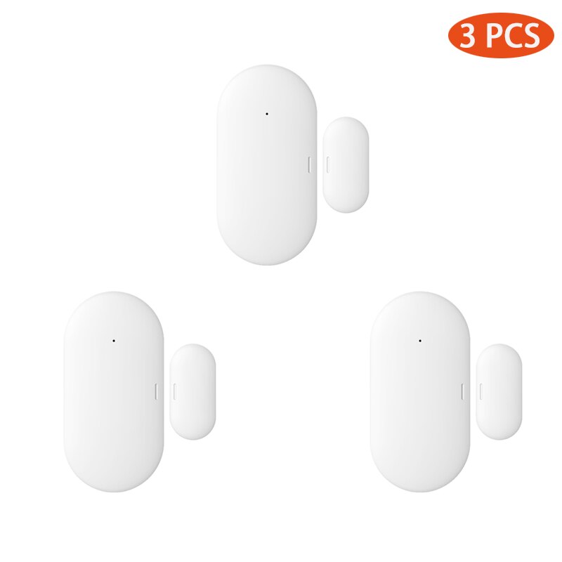 Tuya smart zigbee dør vindu kontakt sensor smart hjem trådløse dørdetektorer åpne/lukke app fjernalarm: Zigbee dør 3 stk
