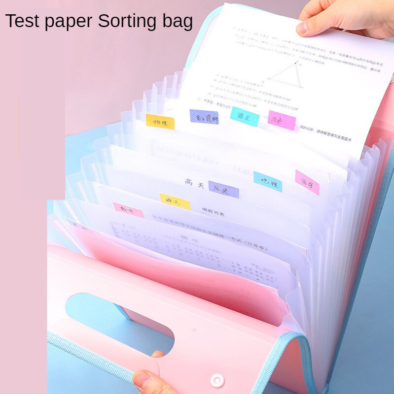 Vertical Filing Products Bag File Folder 13 Layer A4 Expanding Document Subject Classificy Organizer Storage Folders Waterproof