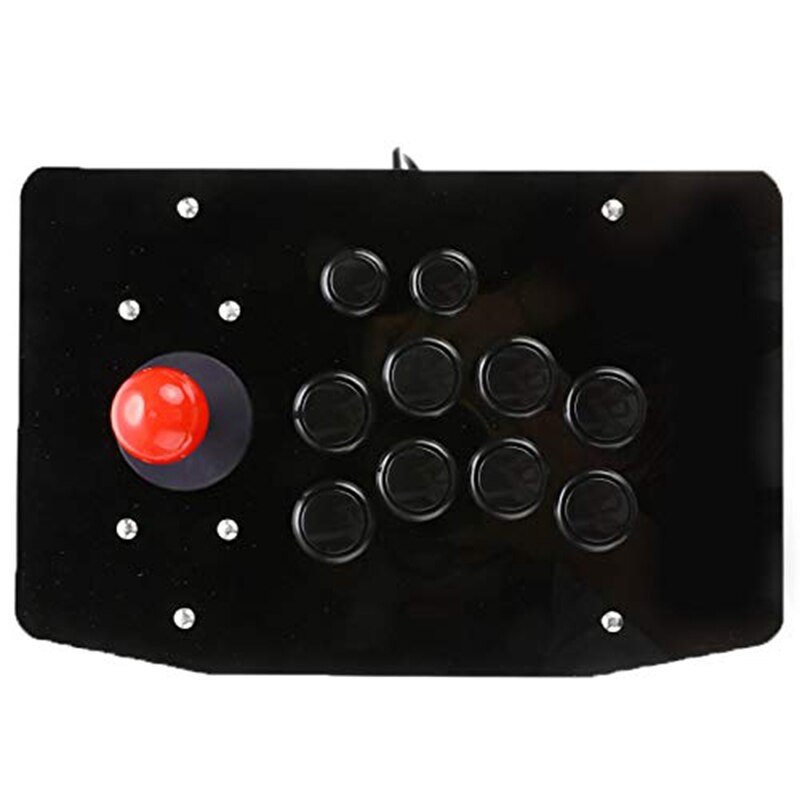 Arcade Joystick Vechten Stok Acryl Wired Usb Gaming Controller Gamepad Video Game Voor Pc Desktop Joystick Grip Triggers