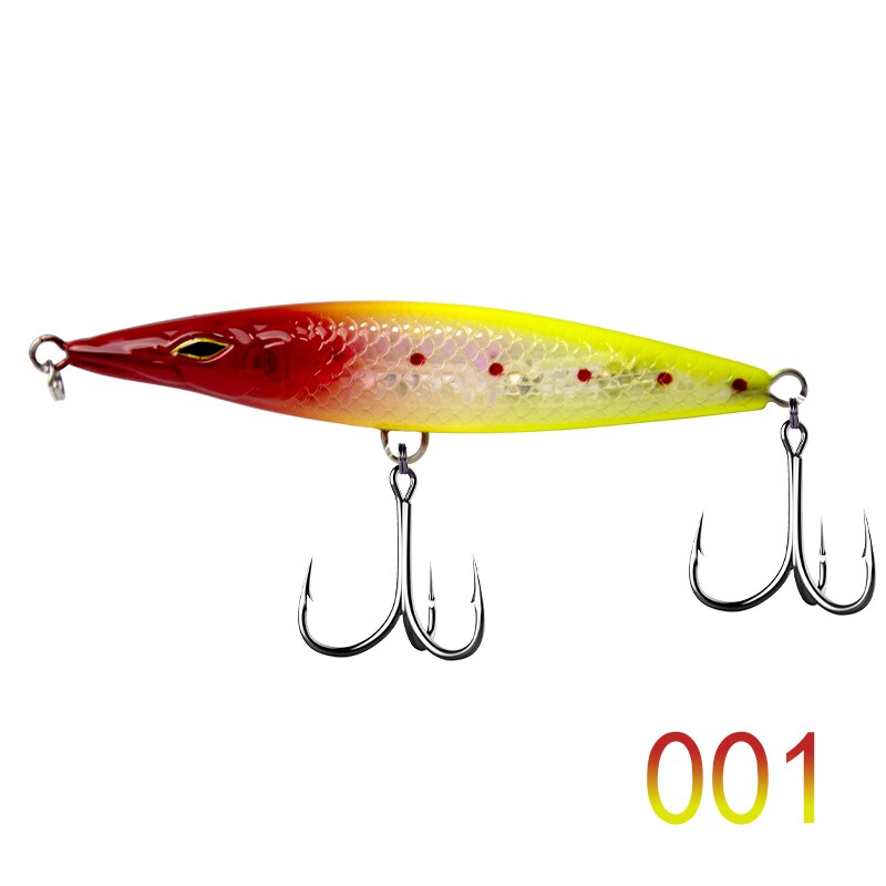 Leurre de pêche pour poissons de mer 90/110/130 mm,appâts flottants de type Wobbler, Topwater, 117, DT3002,: 001 / 130mm 26.5g
