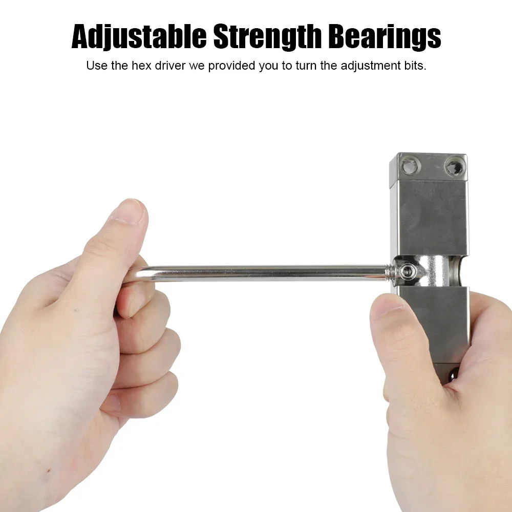 Durable Furniture Door Hardware Automatic Spring Door Closer Adjustable Stainless Steel Door Closing Device Security Lock