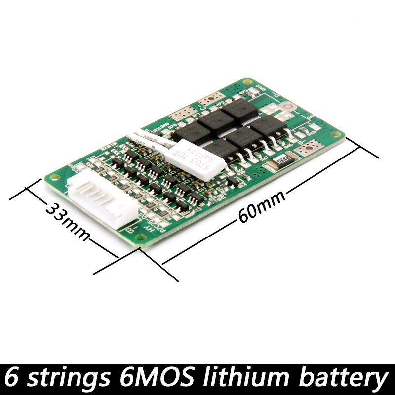 LiitoK 6S 24V 15A BMS 24v batterie au lithium BMS pour vélo électrique 24V 8Ah 10Ah 12Ah li-ion batterie avec fonction d'équilibre