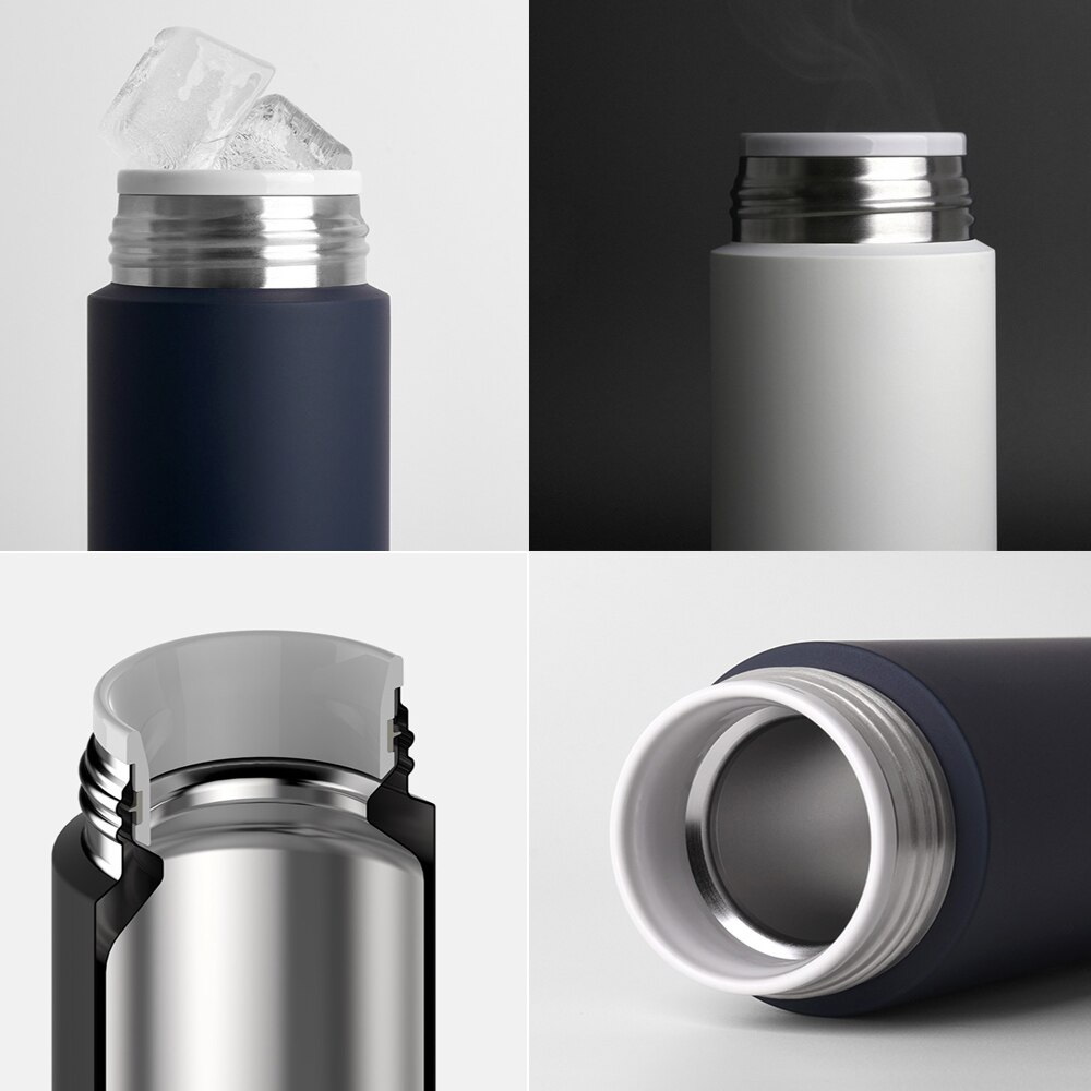 Xiaomi mijia termos i rustfritt stål 350ml bærbare vakuumkolber isolasjon termoser termisk kald isolasjon flaske vannkopp