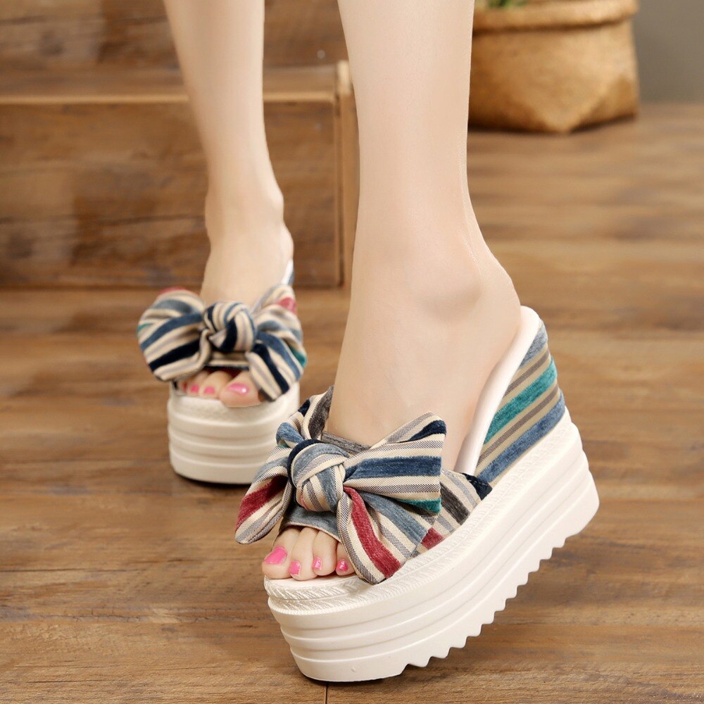 Women Sandals Summer 13CM Platform Sandals High Heels Sandal Shoes Women Ladies Sandal Heels Wedge sandalia plataforma