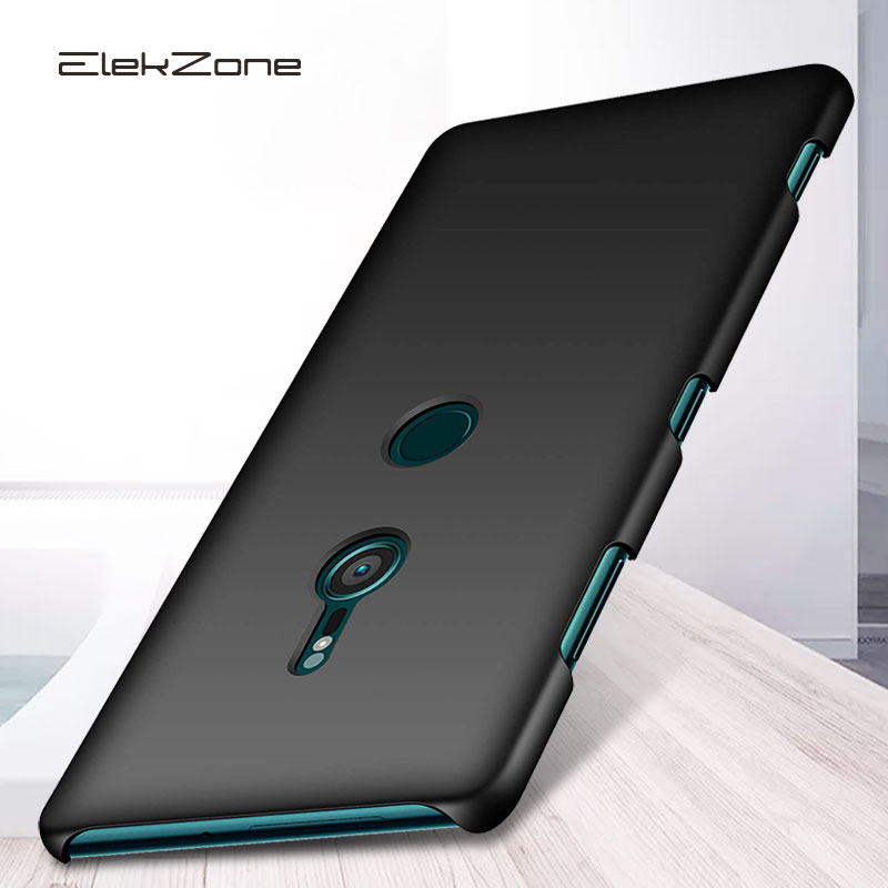 Funda trasera para Sony Xperia XZ3 XZ2 XZ1 XZ4 XZ Premium Hard PC Matte Skin Protective Bag para Sony Xperia XZ1 XZ2 Compact: Aluminio / Negro