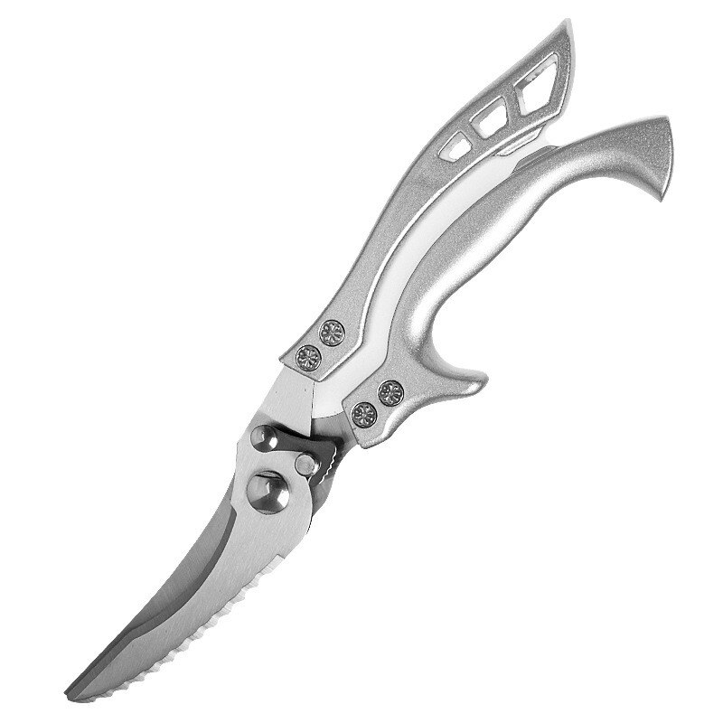 Powerful Chicken Bone Scissors Chicken Duck Fish Cutter Shears Stainless Steel Scissors Scale Clean Cooking Scissors