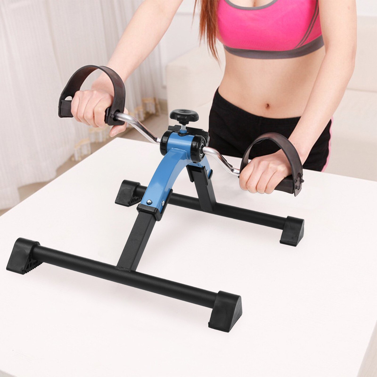 US STORE Unisex Mini Leg Fitness Equipment With Digital Device Multi Level Resistance Canexercise Muscle Mini Fitness Pedal