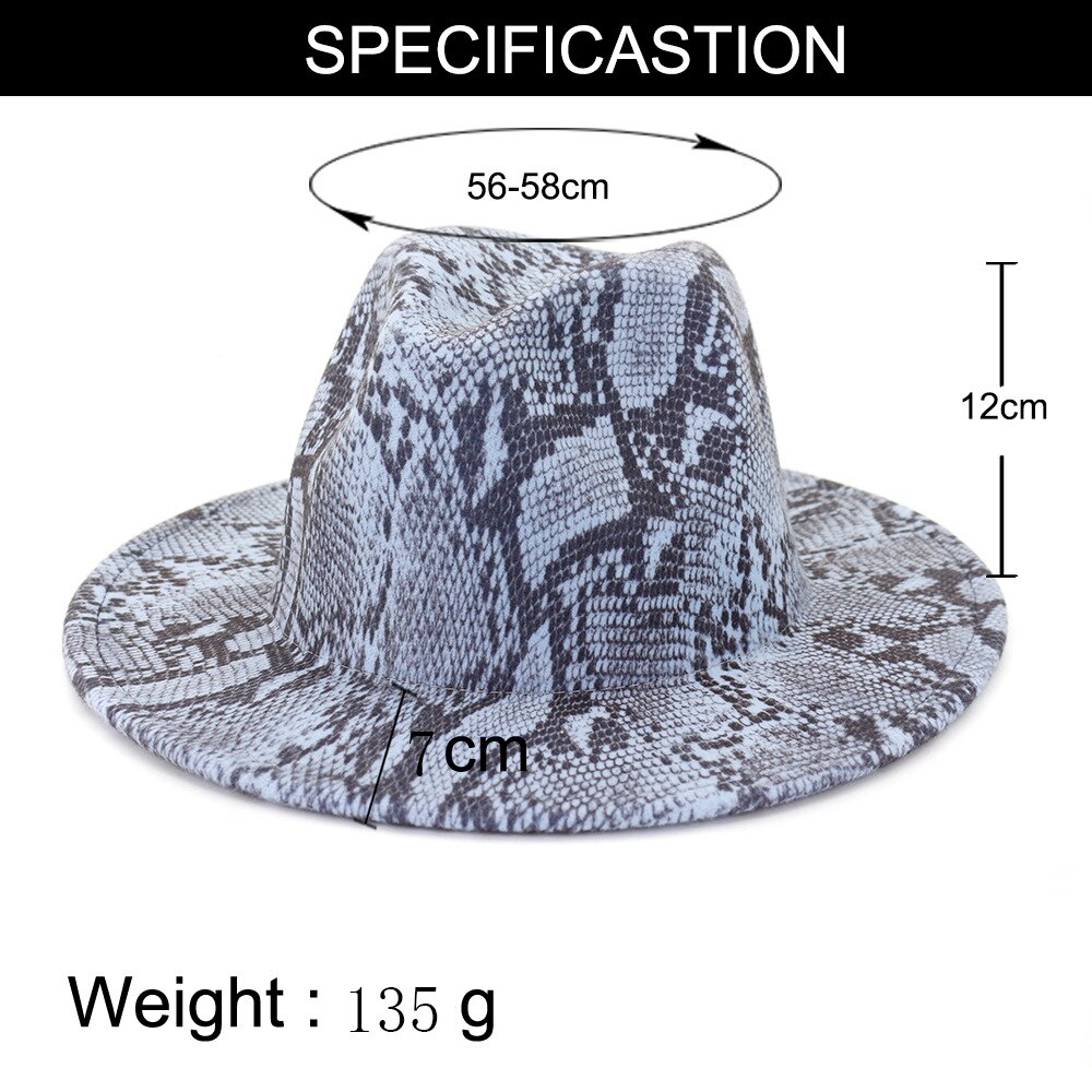Leopard jazz hatte cowboy hat til kvinder og mænd vinter mænd cap rød med sort uld bowler hat
