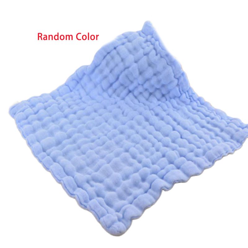 Baby Muslin Washcloths 6 Layers Cotton Bath Towel Absorbent Newborn Face Wipes: Default Title